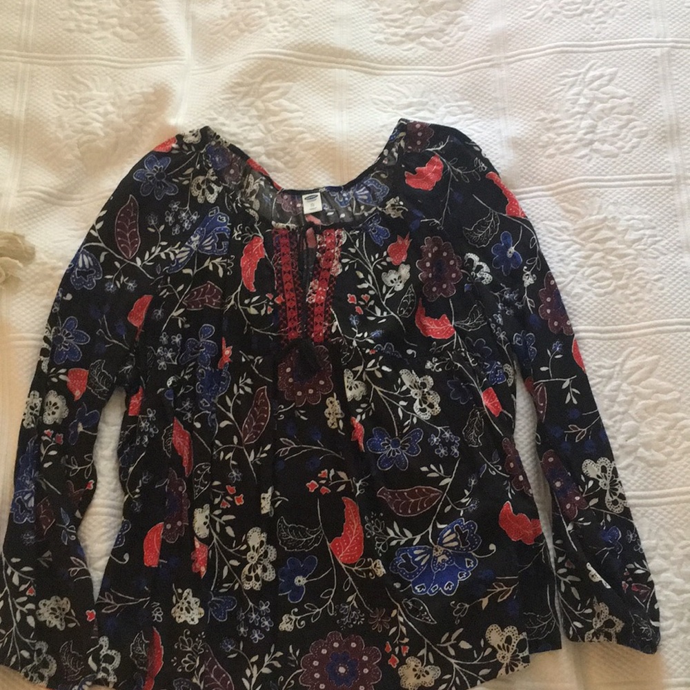 Floral print peasant top • Old Navy